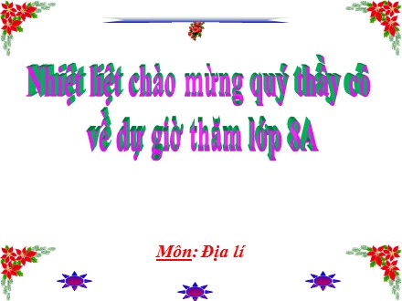 Bài giảng môn Địa lí Lớp 8 - Bài 13: Tình hình phát triển kinh tế-xã hội khu vực Đông Á