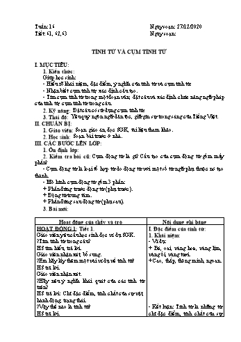 Giáo án môn Ngữ văn Lớp 6 - Tuần 16