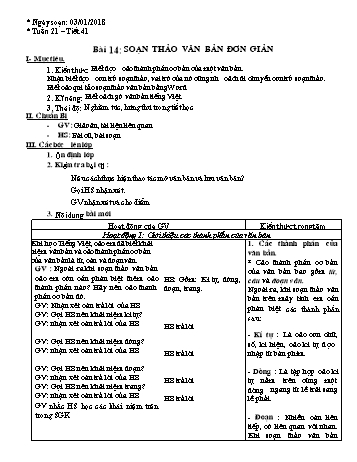 Giáo án môn Tin học Lớp 6 - Tuần 21 - Trường TH-THCS Nguyễn An Ninh