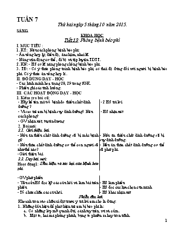 Giáo án điện tử Lớp 4 - Tuần 7 - Năm học 2015-2016