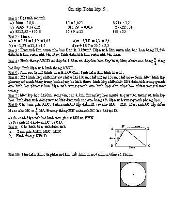 Ôn tập Toán Lớp 5