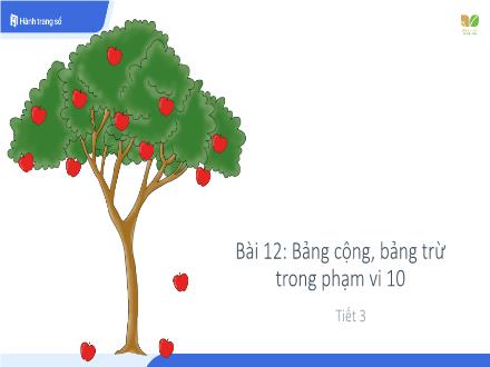 Bài giảng điện tử Toán Lớp 1 - Bài 12: Bảng cộng bảng trừ trong phạm vị 10 (Tiết 3)