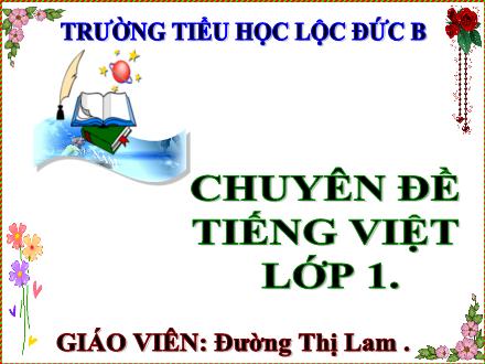 Bài giảng Tiếng Việt Khối 1 - Bài 42: Ao, eo - Đường Thị Lam