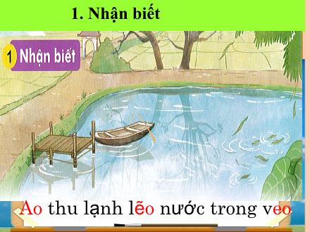 Bài giảng Tiếng Việt Khối 1 - Bài 42: Ao, eo