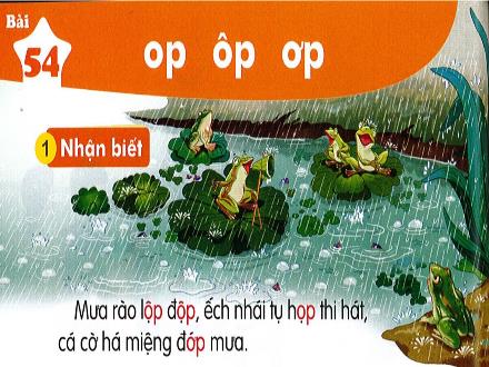 Bài giảng Tiếng Việt Khối 1 (Kết nối tri thức) - Bài 54: Op, ôp, ơp