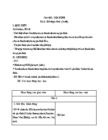 Giáo án Tự nhiên xã hội Lớp 1 Bản đẹp - Bộ sách Kết nối tri thức với cuộc sống