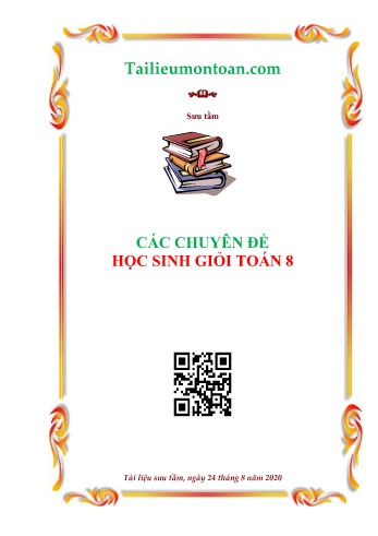 Tài liệu 14 Chuyên đề số học bồi dưỡng học sinh giỏi Toán Lớp 8