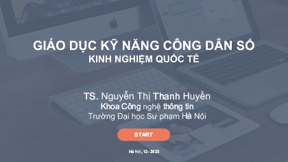 Bài giảng Giáo dục kỹ năng công dân số kinh nghiệm quốc tế