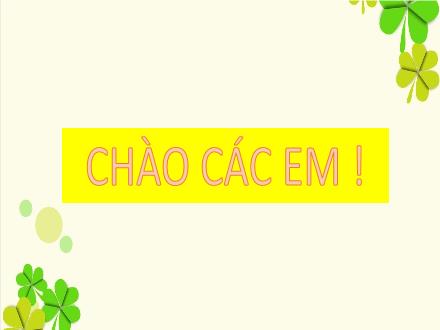 Bài giảng Luyện từ và câu Lớp 3 - Tuần 3, Bài: So sánh. Dấu chấm - Trường Tiểu học Nhơn Phú A