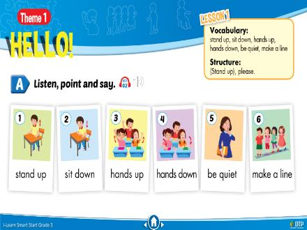 Bài giảng Tiếng Anh Lớp 3 (i-Learn Smart Start) - Theme 1: Hello!