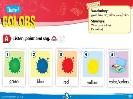 Bài giảng Tiếng Anh Lớp 3 (i-Learn Smart Start) - Theme 3: Colors