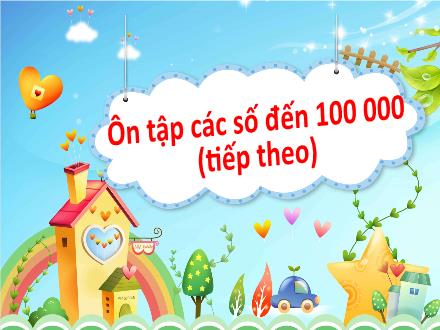 Bài giảng Toán Lớp 4 - Tuần 1, Bài: Ôn tập các số đến 100 000 (Tiếp theo)