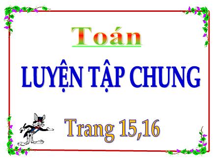 Bài giảng Toán Lớp 5 - Tuần 3, Bài: Luyện tập chung (Tiết 3) - Năm học 2021-2022