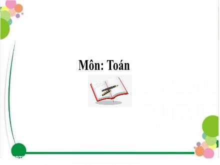 Bài giảng Toán Lớp 5 - Tuần 8, Bài: So sánh hai số thập phân