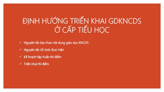 Định hướng triển khai giáo dục kĩ năng công dân số ở cấp tiểu học
