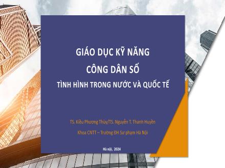 Giáo dục kỹ năng công dân số tình hình trong nước và quốc tế - Năm 2024